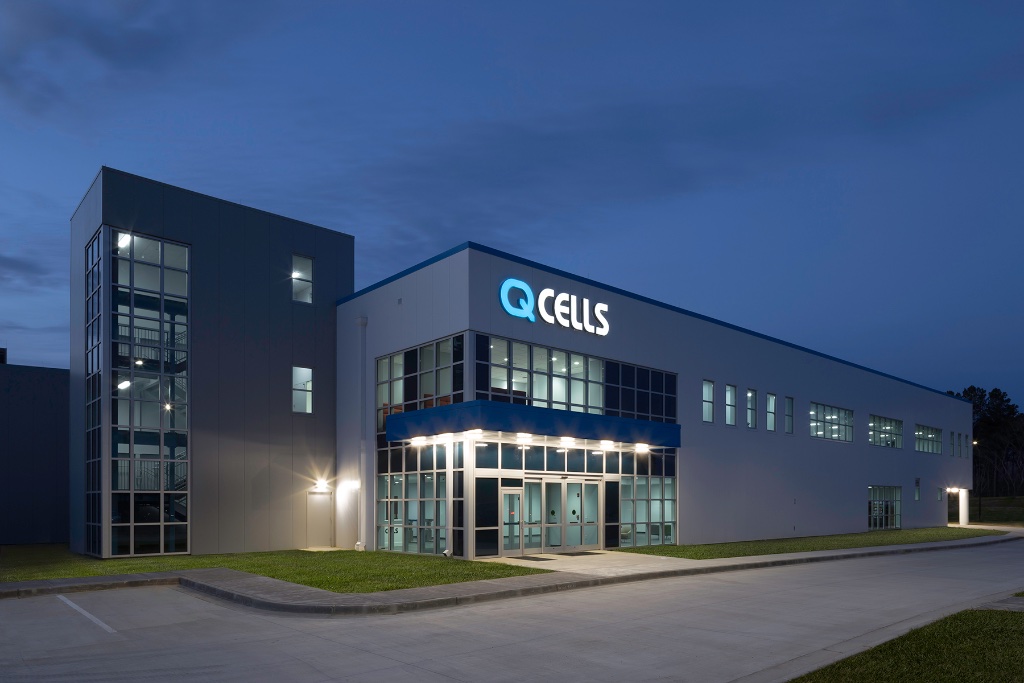 Qcells manufacturing facility in Cartersville, Georgia